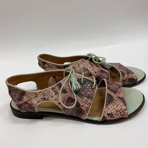 SCHULER and sons Philadelphia snake‎ skin sandals